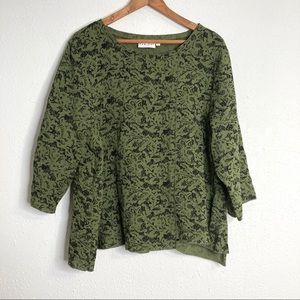 Habitat Large Button Back Green Blouse